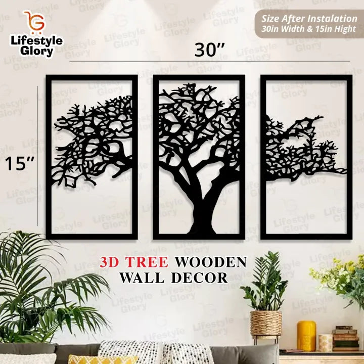 Frames Tree Wooden Home Decoration.