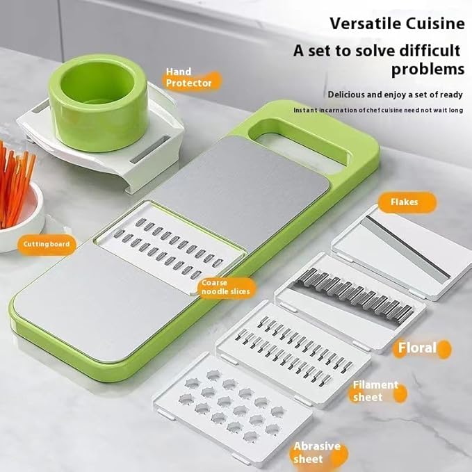 5 in 1 Vegetable Cutter, Universal Slicer, Onion Cutter with 5 Blades