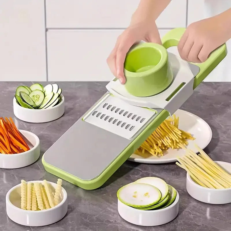 5 in 1 Vegetable Cutter, Universal Slicer, Onion Cutter with 5 Blades