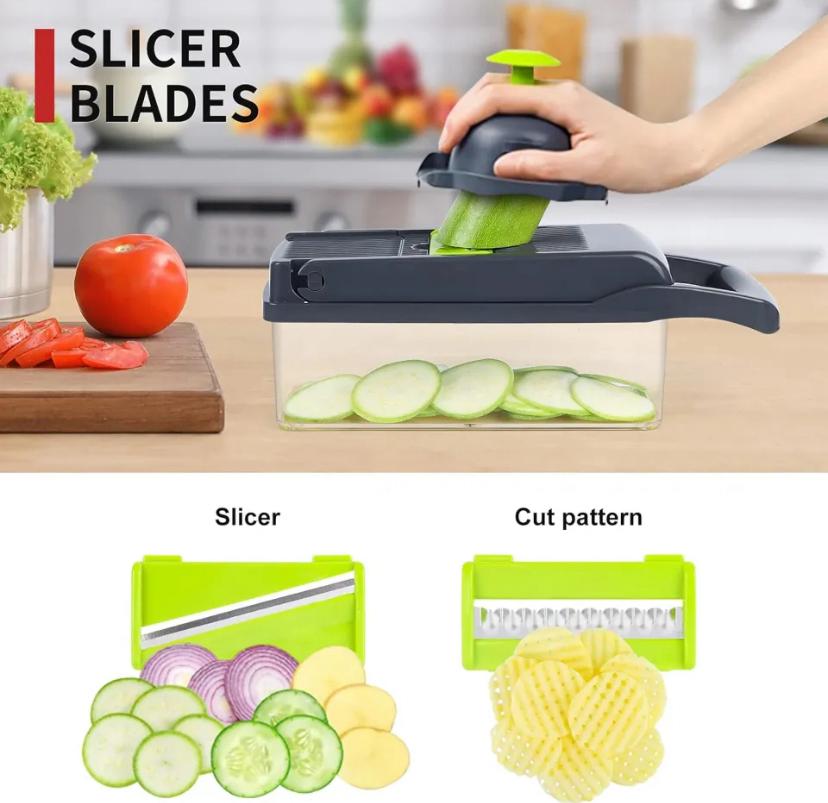 Multifunction 16-in-1 Kitchen Cutter & Chopper