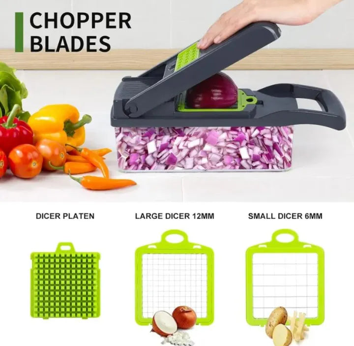 Multifunction 16-in-1 Kitchen Cutter & Chopper