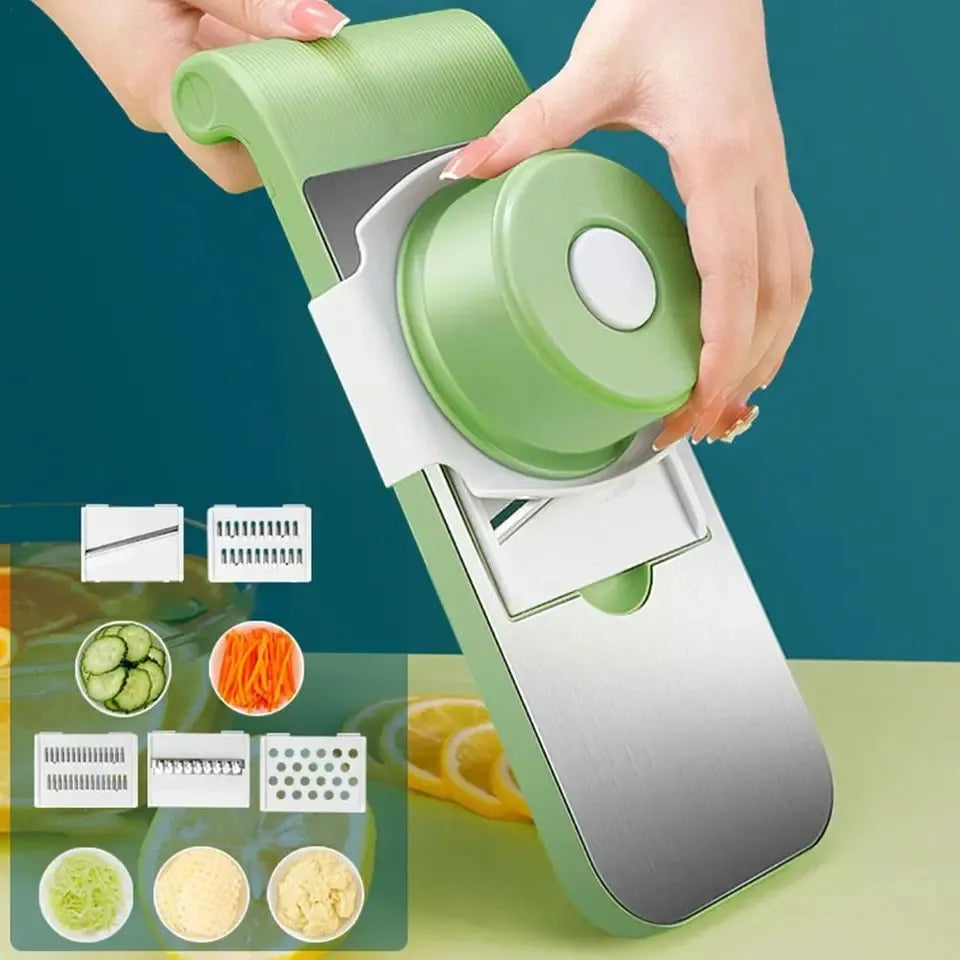 5 in 1 Vegetable Cutter, Universal Slicer, Onion Cutter with 5 Blades
