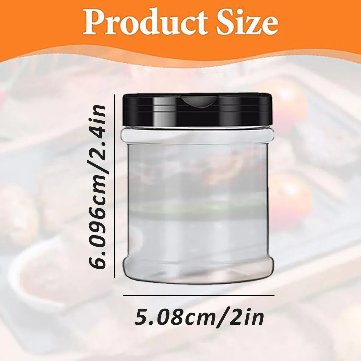 Airtight Kitchen 6 Storage Jars – Spice Jars, Candy Jar, Snack Containers.