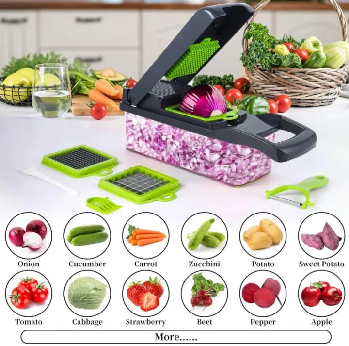 Multifunction 16-in-1 Kitchen Cutter & Chopper
