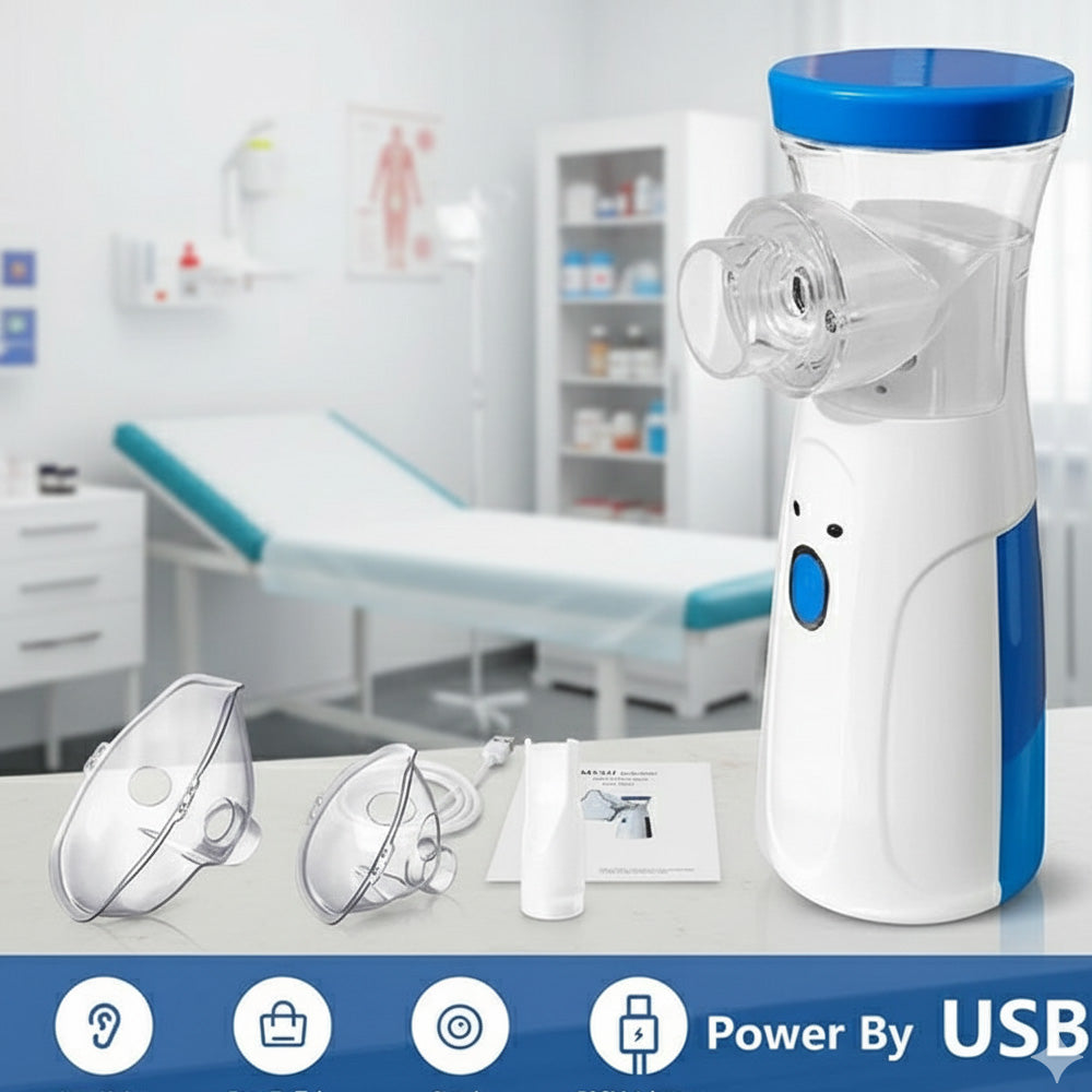 Electric Mesh Portable Nebulizer Machine & Mask for Kids and Adults