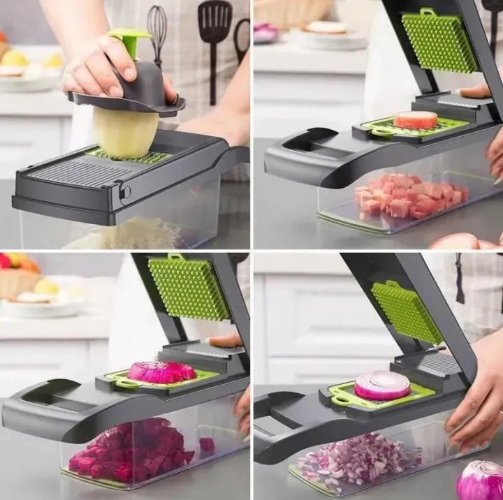 Multifunction 16-in-1 Kitchen Cutter & Chopper