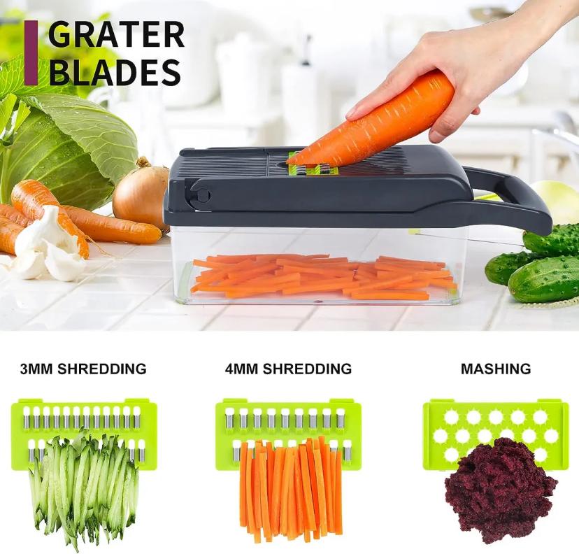Multifunction 16-in-1 Kitchen Cutter & Chopper