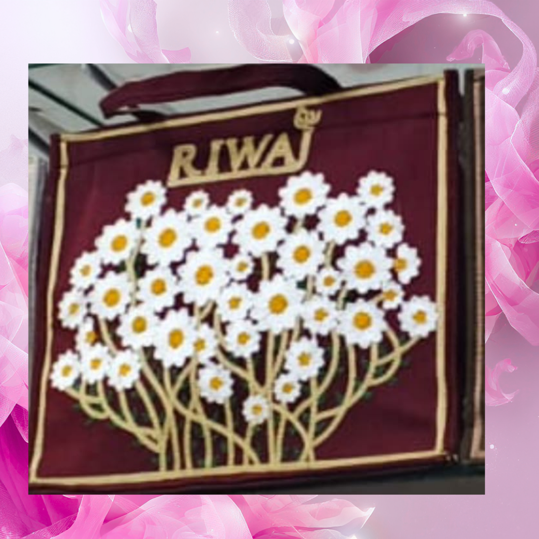 RIWAJ Floral Design Ladies Purse – Elegant Hand Carry!